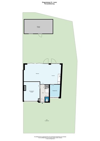 Plattegrond - Zingerskamp 23, 1251 PJ Laren Nh - Zingerskamp 23 - Laren - Perceeltekening - Alternatief - 2D .jpg